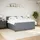 vidaXL Boxspringbett 180 x 200 cm Dunkelgrau