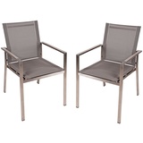 Gravidus Stapelstuhl SIENNA 2er-Set Gartenstuhl Balkon Sitz
