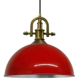 Bamyum 1-flg. 40 cm rund rot/silber Metall