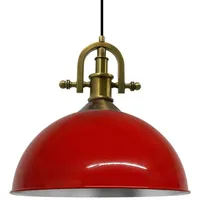 Bamyum 1-flg. 40 cm rund rot/silber Metall