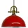 Bamyum 1-flg. 40 cm rund rot/silber Metall