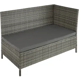 Tectake Barletta Rattan Lounge grau