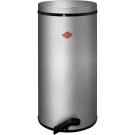 Wesco Gastro Tretabfallsammler 127 silber 22 Liter Volumen, Kunststoff-Fußtritt