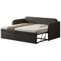 Odikalo Schlafsofa Ausziehbares Polsterbett90/180*190cm,Multifunktionsbett,ohne Matratze grau