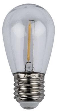Showgear S14 LED-Lampe - warmweiß - E27, 2 W - warmweiß - dimmbar