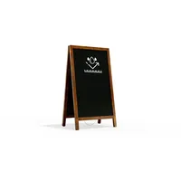 ALLboards Kundenstopper mit Kreideoberfläche, wasserfest 78×44 cm, BRAUN