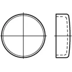 DIN 443 Verschlussscheibe Stahl 10mm