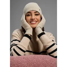 LAURA SCOTT Strickmütze in taupe melange), | Gr.: onesize