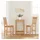 vidaXL Barhocker 2 Stk. Natur Massivholz Gummibaum Beige