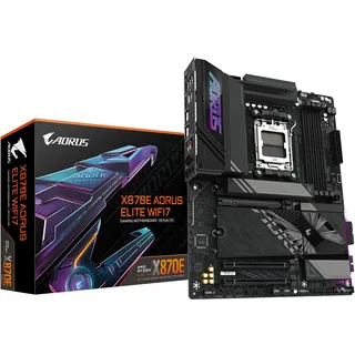 Gigabyte X870E A Elite WIFI7 Mainboard - Unterstützt AMD Ryzen 9000 CPUs, 1«, schwarz