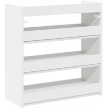 vidaXL Schuhregal 60 x 25 x 62 cm weiß / weiß