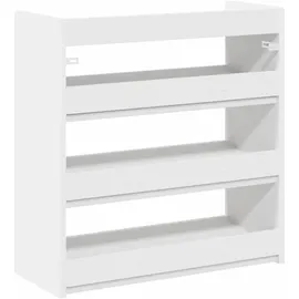 vidaXL Schuhregal 60 x 25 x 62 cm weiß / weiß