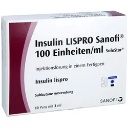 INSULIN LISPRO Sanofi 100 E/ml Inj.-Lsg.Fertigpen 10X3 ml