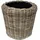 beck ag Rattan Ø 45 x 43 cm Grau