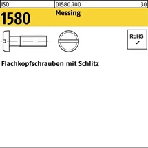 F. REYHER Nchfg. GmbH & Co. KG ISO 1580 Flachkopfschraube M4x12 Messing blank Schlitz