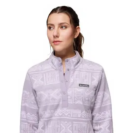 Columbia Benton Springs Printed Fleecejacke Shale Purple Deschutes Days S