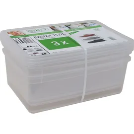 KEEEPER Bea 26,5 x 14 x 39 cm 3-tlg. transparent