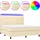 vidaXL Boxspringbett 180 x 200 cm Creme