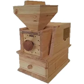 WIDU Getreidemühle elektrobetrieben, Volksmühle Mod. II aus Massivholz