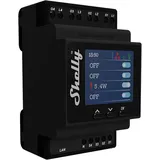 Shelly Pro 4PM Hutschienenrelais Bluetooth, Wi-Fi