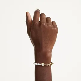 Swarovski Idyllia Armband Kristallperle Weiß Goldlegierungsschicht