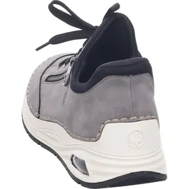 Rieker Damen Sneaker Grau/Schwarz 38