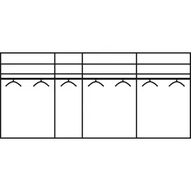 Rauch Schwebetürenschrank RAUCH "Quadra Bestseller Schlafzimmerschrank in vielen Breiten", weiß (weiß, weißglas), B:315cm H:230cm T:62cm, Holzwerkstoff, Schränke, Schwebetürenschrank, Kleiderschrank Garderobenschrank Schrank mit Glaselementen