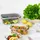 GASTROMAX Glas-Frischhaltedose rechteckig grau 0,25 l