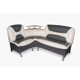RODNIK Eckbank Arabika, mit Stauraum und Ablage grau 173 cm x 94 cm x 128 cm