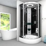 AcquaVapore Dampfdusche Duschkabine Sauna 100x100 cm ohne 2K Scheiben Versiegelung