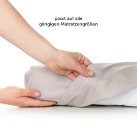 Blumtal Bettlaken Mikrofaser 275 x 320 cm grau