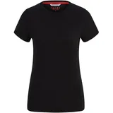 Falke T-Shirt CORE Logo Round Neck W S/S SH Lyocell Baumwolle feuchtigkeitsregulierend 1 Stück, Schwarz (Black M