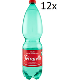 12x Ferrarelle Minerale Effervescente Naturale Mineralwasser sprudelnd 1,5Lt