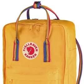 Fjällräven Kanken Rainbow 16 l warm yellow/rainbow pattern