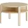 Forte Beistelltisch Tobago, runder Couchtisch mit 4 Ablagefächern, B/H/T 74,4/45,5/74,4 cm, Durchmesser ca. 74,5 cm gelb