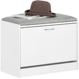 SoBuy Schuhbank FSR16 60 x 46 x 30 cm grau / grau