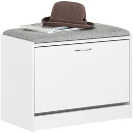 SoBuy Schuhbank FSR16 60 x 46 x 30 cm grau / grau