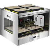 Edelstahl-Airbrush-Sprühkabine, Modell-Farbtrocknungsbox, 25 °C -50 °C einstellbare Temperatur, Sprühlack-Trockner mit großer Kapazität und Belüftungsfunktion, für DIY-Malerei-Modelle