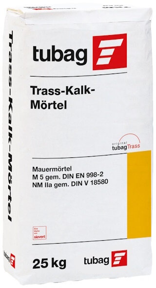 tubag TKM 5 Trass-Kalk-Mörtel 2mm 25kg Sack