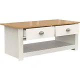 VCM Holz Sofatisch Couchtisch Schublade Balusa