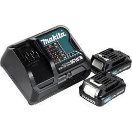 Makita UR100DSA2P  2 x 2,0 Ah Akku + Ladegerät