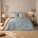 Estella Mako Jersey Interlock Bettwäsche Cielo Farbe: 810/grau 135x200 + 80x80 cm