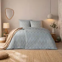 Estella Mako Jersey Interlock Bettwäsche Cielo Farbe: 810/grau 135x200 + 80x80 cm