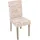 chefgastro Esszimmerstuhl Textil beige 2er Set