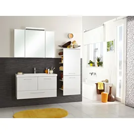 Saphir Quickset Badschrank 50 x 123 x 33 cm Weiß