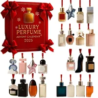 Luxuriöser Parfüm-Adventskalender, Ornamente, Designer-Düfte für Damen und Herren, 24-Tage-Parfüm-Präsentationsset, Premium-Countdown-Anhänger