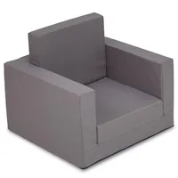 Kindersessel ausklappbar 48 x 48 cm grau