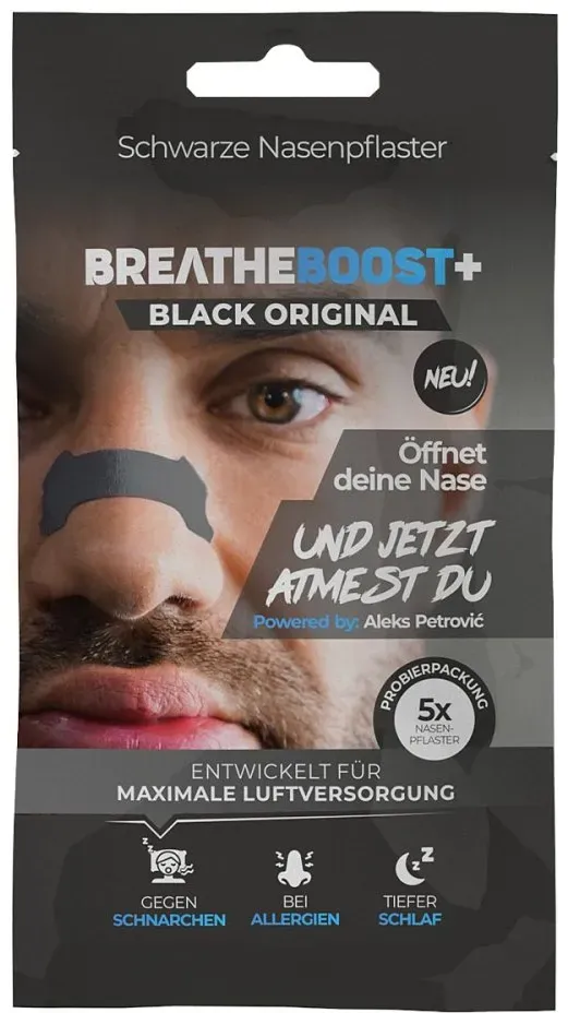 Breatheboost+ Black Nasenpflaster Probeset