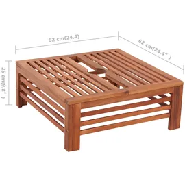 vidaXL Abdeckung Sonnenschirmständer-Verkleidung Holz Braun