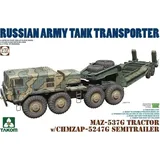 Takom TAK5004 - MAZ-537G Tractor w/CHMZAP-5247G SEMITRRAILER 1:72